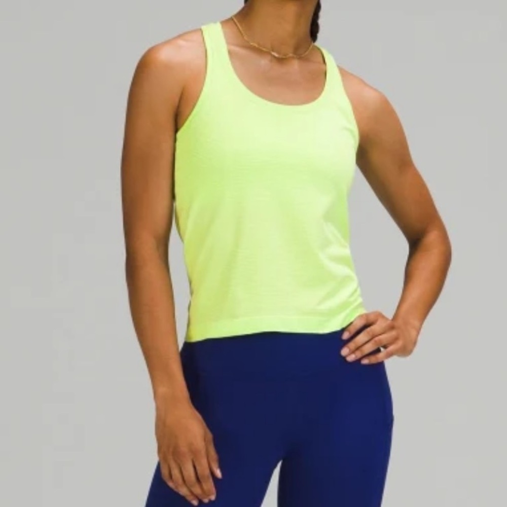 Lululemon Swiftly Tech 2.0 race length Neo Mint Sz 12